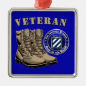 3rd ID Infantry Division Christmas Metalen Ornament (Voorkant)