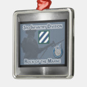 3rd ID Infantry Division Christmas Metalen Ornament (Links)