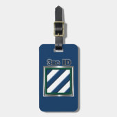 3rd Infantry Division Bagagelabel (Voorkant verticaal)