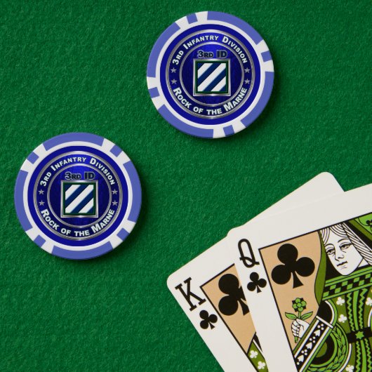 3rd Infantry Division Poker Chips (Pokertafel (Dubbel))