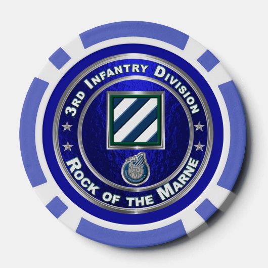 3rd Infantry Division Poker Chips (Achterkant)