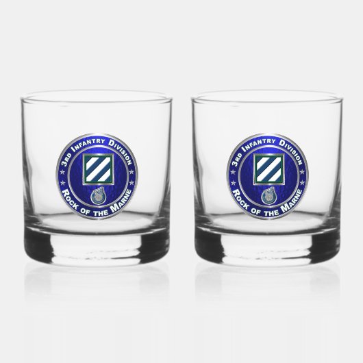 3rd Infantry Division Whisky Glas (Voorkant)