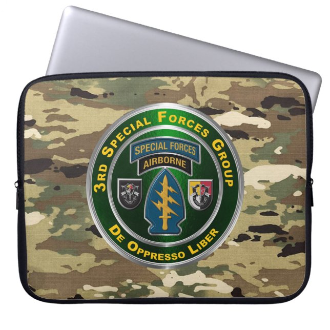 3rd Special Forces Group Laptop Sleeve (Voorkant)
