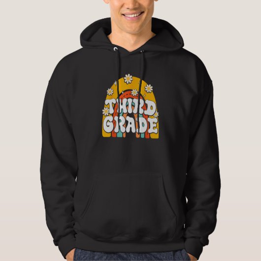 3rd Third Grade First Day School Back To School Te Hoodie (Voorkant)