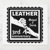 3RD Weddenschap met traditionele handen Bier Etiket (Enkel label)