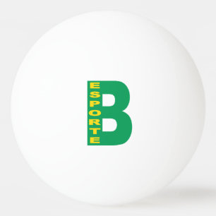 3sterren BRAZIL ESPORTE witte tafeltennistafel Pingpongballen