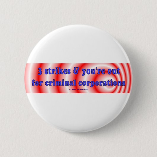 3StrikesCorps Ronde Button 5,7 Cm (Voorkant)