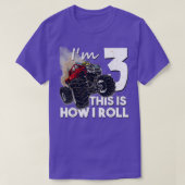 3th Birthday Boy Monster Truck 3 Yrd T-shirt (Design voorkant)