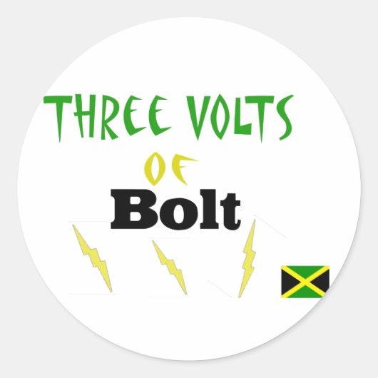 3volt bout ronde sticker (Voorkant)
