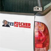 3X11 Fischer for Governor Bumper Sticker (Sur camion)