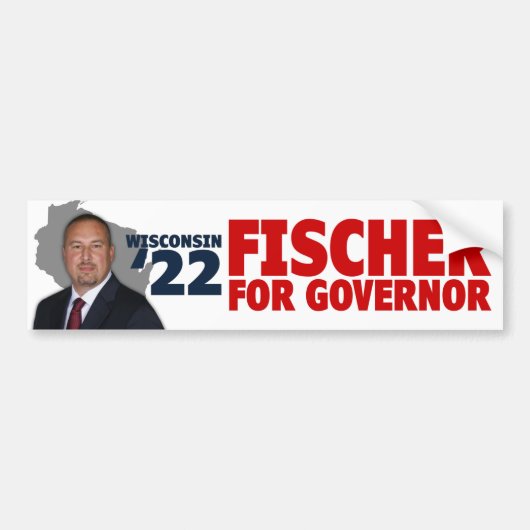 3X11 Fischer for Governor Bumper Sticker (Devant)
