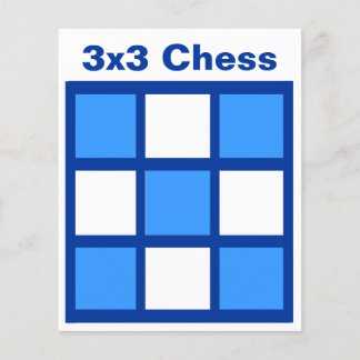 3x3 - Chess LABEL Grid (1-1/4-inch koelkast magnet Flyer