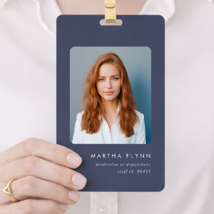 3x5 Badge ID Kaart Minimale Foto Naam Badges
