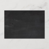 3x5 Direction Card Wedding Chalkboard Cha Informatiekaartje (Achterkant)