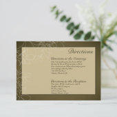 3x5 Direction-kaart in herfst Floral-fall-klep Informatiekaartje (Staand voorkant)