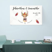 3'x5' gepersonaliseerde banner Boho Deer Buck Head (Beurs)
