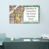 3'x5' gepersonaliseerde banner gouden glitter rend (Beurs)