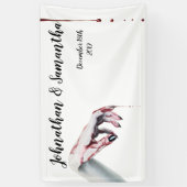 3'x5' Gepersonaliseerde Banner zombie bloeddruppel (Verticaal)