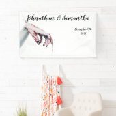 3'x5' Gepersonaliseerde Banner zombie bloeddruppel (Insitu)