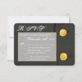 3x5 R.S.V.P. Carte de réponse ARMÉE ROBE VERTS UNI (Devant)