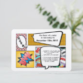 3x5 R.S.V.P. Carte de réponse Bande dessinée Livre (Debout devant)