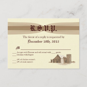 3x5 R.S.V.P. Fiche de réponse Ferme d'élevage d'ét