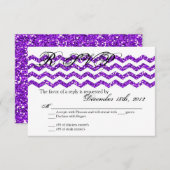 3x5 R.S.V.P. Parties scintillant de réponse de la (Devant / Derrière)