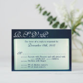 3x5 R.S.V.P. Reply Kaart Frosted Glass Mirror Mode (Staand voorkant)