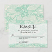 3x5 R.S.V.P. Répondre Carte Pays Dentelle Monnaie (Devant / Derrière)