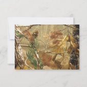 3x5 R.S.V.P. Répondre Chasseurs de cartes Camoflou (Dos)