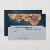 3x5 R.S.V.P. Réponse Carte Chaîne Lumières Night L (Devant / Derrière)