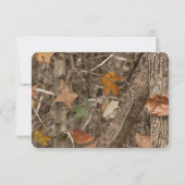 3x5 R.S.V.P. Réponse Carte Chasse Couple Deer Doe (Dos)