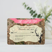 3x5 R.S.V.P. Réponse Carte Chasse Deer Buck Head C (Debout devant)