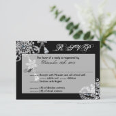 3x5 R.S.V.P. Réponse Carte Collier bijoux diamant (Debout devant)