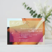 3x5 R.S.V.P. Réponse Carte Coucher de soleil Fade  (Debout devant)