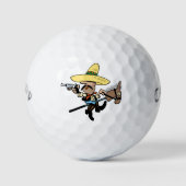 3x Callaway Warbird "Bandit" ontwerp Golfballen (Voorkant)