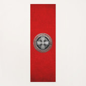 [400] Ancient Celtic Sacred Silver Knot Cross Yogamat (Voorkant)