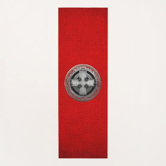 [400] Ancient Celtic Sacred Silver Knot Cross Yogamat (Voorkant)