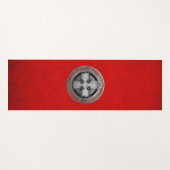 [400] Ancient Celtic Sacred Silver Knot Cross Yogamat (Voorkant (horizontaal))