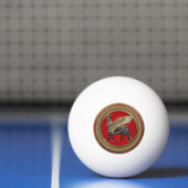 [400] Assyrian Winged Bull: Gold en Black Lamassu Pingpongballen (Net)