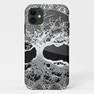 [400] Celtische boom of Life [Zilver] iPhone 11 Hoesje