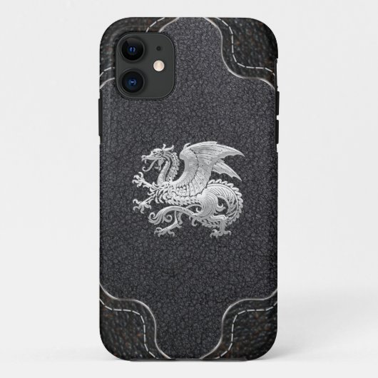 [400] IJslandse draak, Landvætir [Silver] Case-Mate iPhone Case (Achterkant)