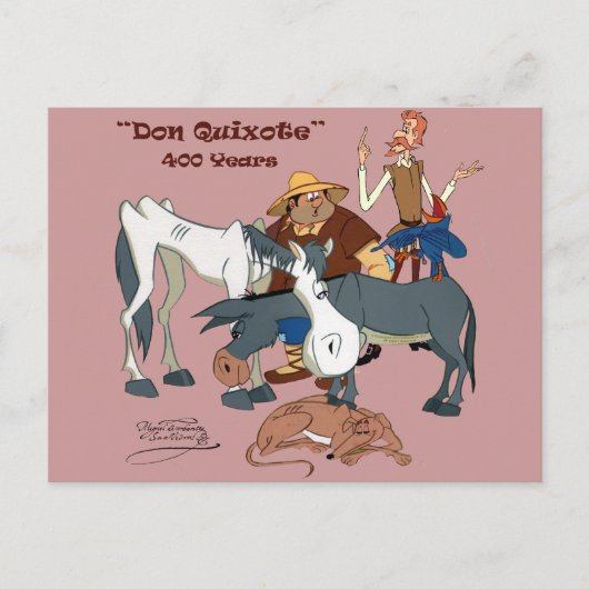 400 jaar Don Quichot @QUIXOTEdotTV Briefkaart (Voorkant)