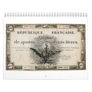 400 Livres French Revolution Assignat Bank Note Kalender