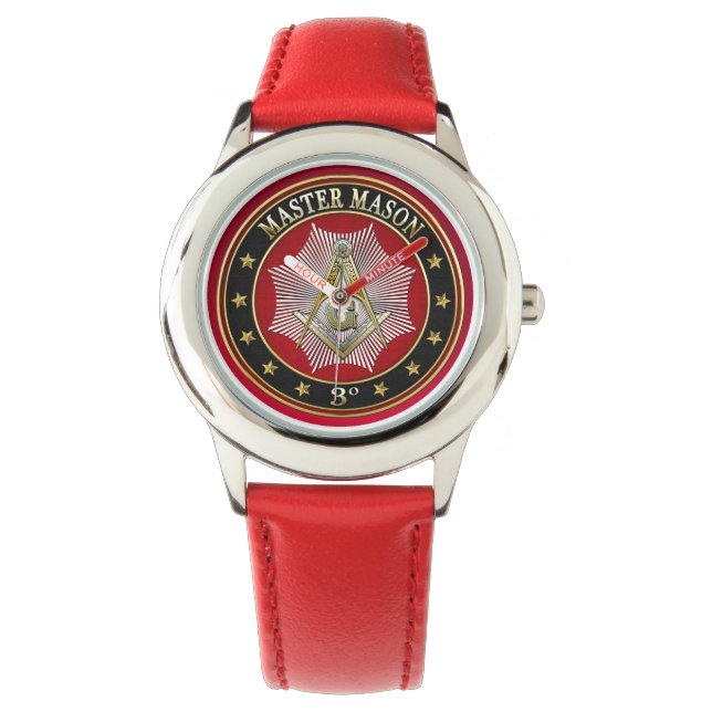 [400] Master Mason - 3rd graads Square & Compass Horloge (Voorkant)