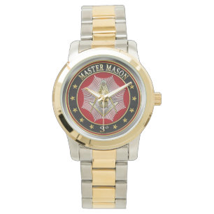 [400] Master Mason - 3rd graads Square & Compass Horloge
