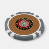 [400] Master Mason - 3rd graads Square & Compass Poker Chips (Enkel)