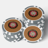 [400] Master Mason - 3rd graads Square & Compass Poker Chips (Opstapeling)