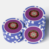 [400] Master Mason - 3rd graads Square & Compass Poker Chips (Opstapeling)