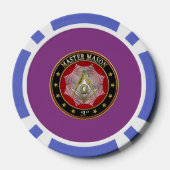 [400] Master Mason - 3rd graads Square & Compass Poker Chips (Achterkant)